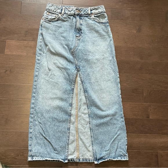 Garage Denim Jean Maxi Skirt Women’s XS - Picture 2 of 12